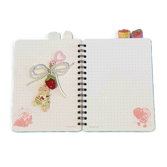 Strawberry Shortcake Journal, Key Charm ,Bookmark, Decals Set - Picture 5 of 9